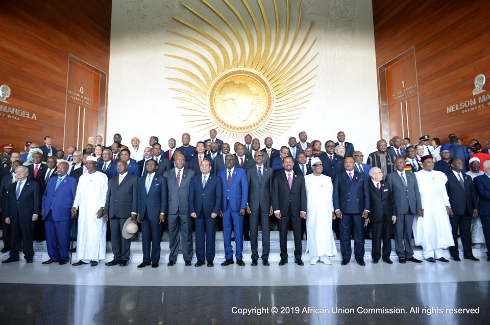 2019 年非洲聯盟委員會第32屆常會批准埃及主辦非洲太空局
Source：African Union Commission