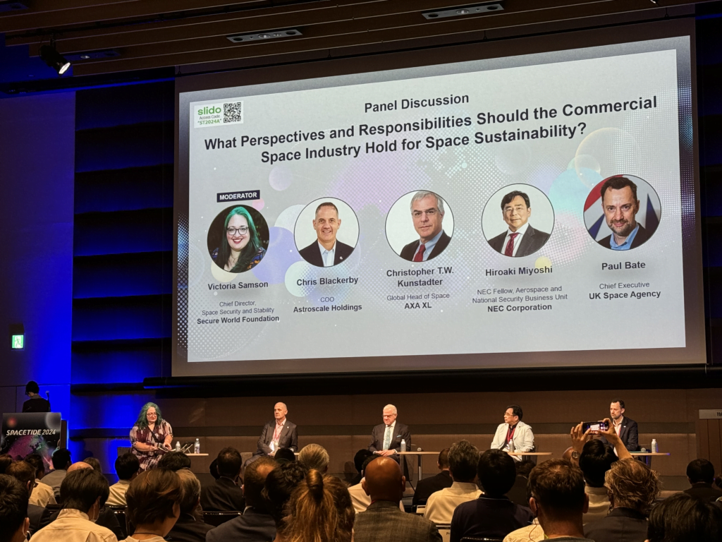 Spacetide 2024 What Persectives and Responsibilities Should the Commercial Space Industry Hold for Space Sustainability?